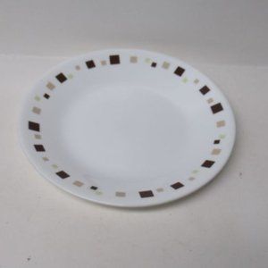 Corning Corelle Vitrelle Geometric 6 1/2 Inch Bread and Butter Plate U.S.A.